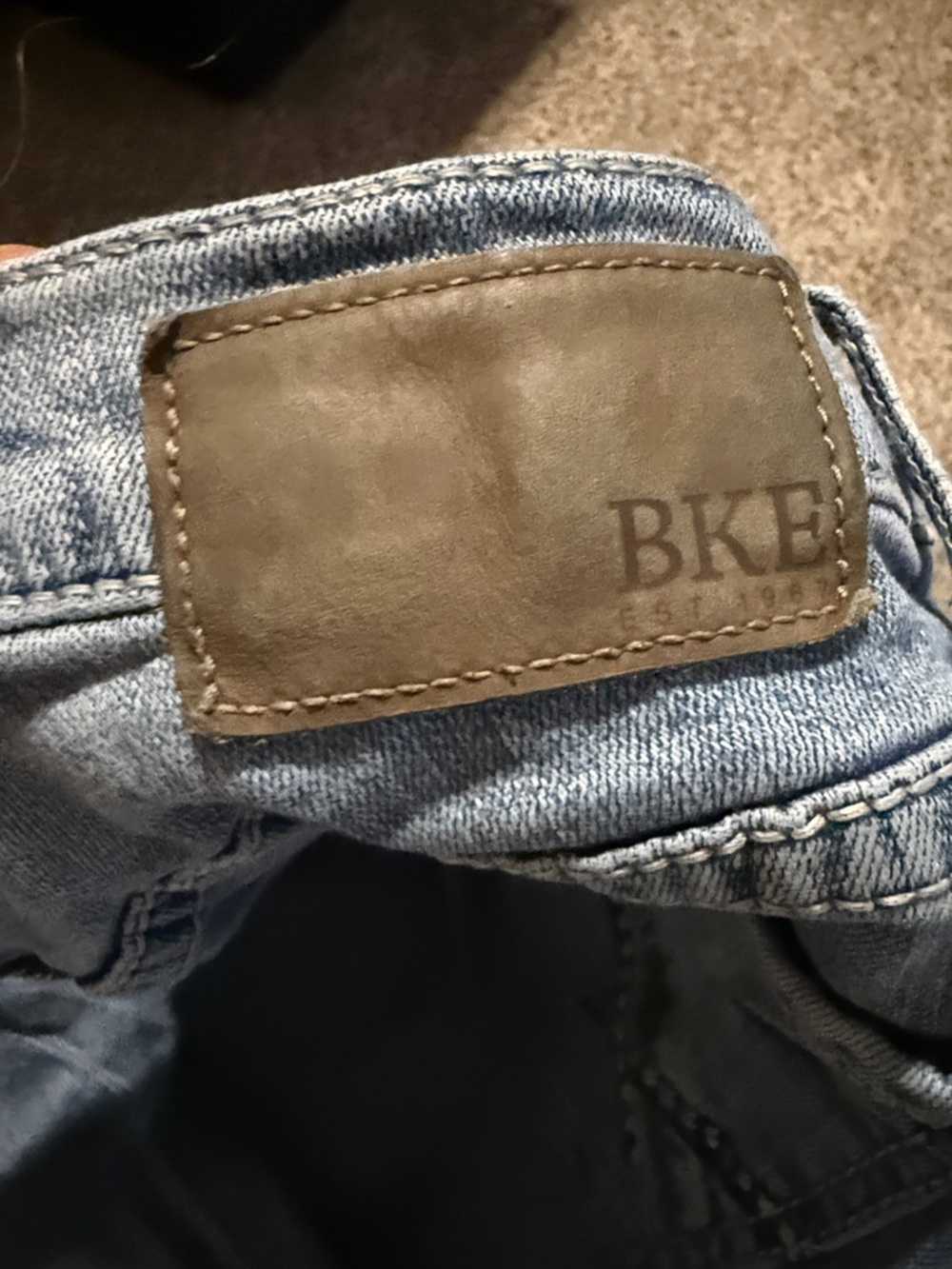 BKE Men's Light Wash Bootcut Jeans - Picture 3 of 5